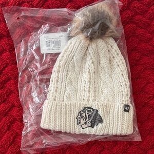 Women’s Chicago Blackhawks Beanie with Pom Pom